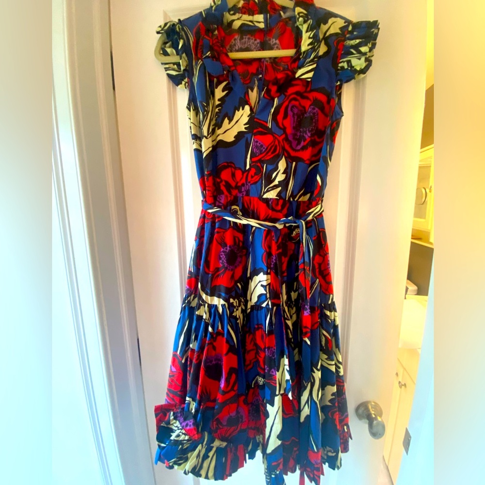 JOHANNA ORTIZ DESIGNER MIDI DRESS- Worn once excellent condition.